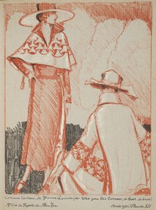 Jeanne Lanvin e altri da una collezione di tavole di moda da French School