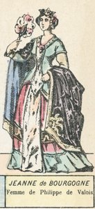 Giovanna di Borgogna, moglie di Filippo di Valois da French School