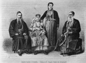 Famiglia ebrea di Gerusalemme, da La Syrie d