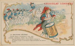 Joseph Bara, un famoso giovane soldato repubblicano francese al tempo della Rivoluzione Francese da French School