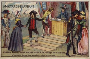 Joseph Bara, giovane soldato rivoluzionario francese, si arruola nell