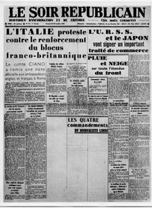 Giornalismo. Censura della stampa durante la guerra: colonne bianche per l