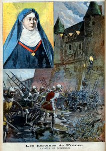 Julienne Duguesclin (1377-1404) monaca benedettina, illustrazione 