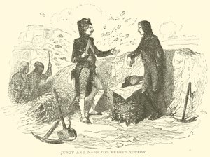 Junot e Napoleone davanti a Tolone