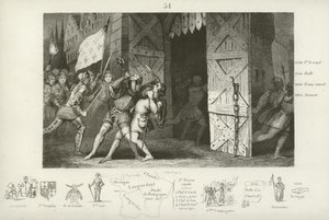 Uccisione di Étienne Marcel, prevosto dei mercanti di Parigi, da parte di Jean Maillard, Parigi, luglio 1358 da French School
