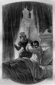 Re Carlo IX di Francia sul letto di morte intorno al 30 maggio da French School