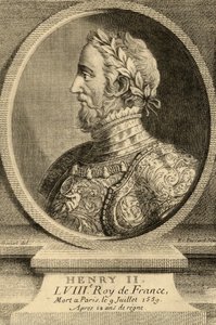 Re Enrico II (1519-59) di Francia da French School