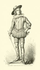 Re Luigi XIII di Francia da French School