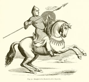 Cavaliere nella sua cotta di maglia