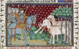 Cavalieri che attaccano elefanti, dal 