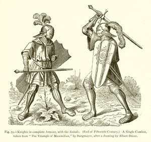 Cavalieri in armatura completa, con l