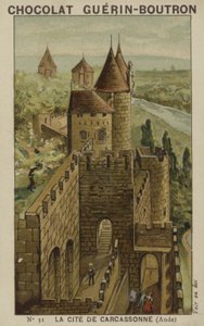 La Città di Carcassonne, Aude da French School