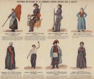 La Comune di Parigi, Costumi Militari della Comune di A Raffet da French School