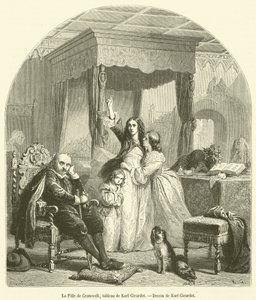La figlia di Cromwell da French School