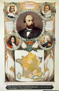La Francia fatta dai suoi re, Henri Charles Ferdinand Marie Dieudonné (1820-83) Conte di Chambord, dopo il 1870 da French School