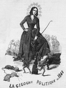 La Gigogne politica del 1848 (George Sand (Aurore Dupin, Baronne Dudevant) (1804-1876) scrittrice francese)