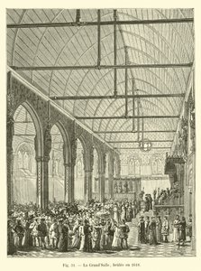 La Grand-Salle, bruciata nel 1618 da French School