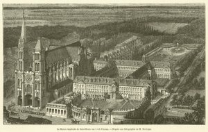 La Casa imperiale di Saint-Denis vista dall