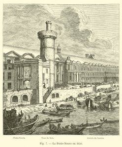 La Porta Nuova nel 1650 da French School
