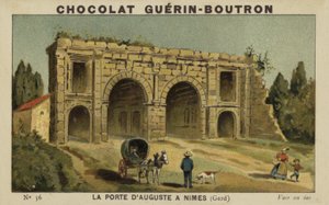La Porta di Augusto a Nîmes, Gard da French School