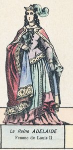La regina Adelaide, moglie di Luigi II da French School