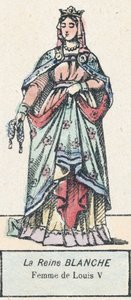 La Regina Bianca, moglie di Luigi V da French School