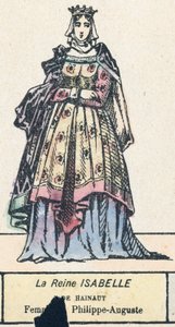 La regina Isabella di Hainaut, moglie di Filippo Augusto da French School