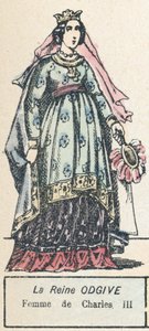 La Regina Odgive, Moglie di Carlo III da French School