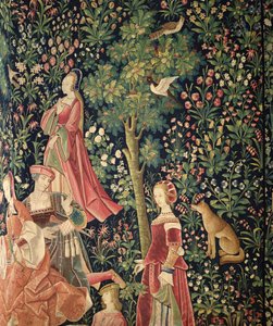 La Vie Seigneuriale: Giovani donne e una volpe, c.1500 da French School