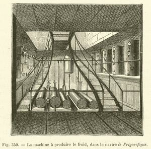 La macchina per produrre il freddo, sulla nave Le Frigorifique da French School