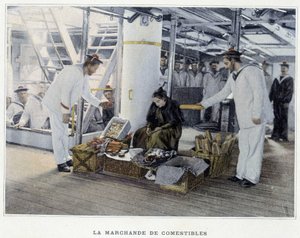 La mercante di commestibili - in "Album militaire - Marina: La vita a bordo"