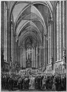 La messa dello Spirito Santo, celebrata alla Sainte Chapelle di Parigi, in occasione dell