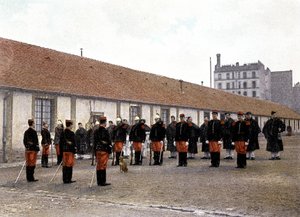La parata - in "Album militare" - cavalleria: servizio domestico da French School