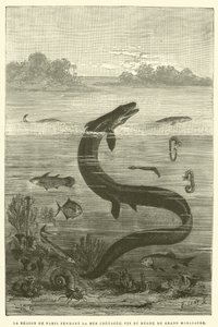 La Regione di Parigi durante il Mare Cretaceo, Fine del Regno del Grande Mosasauro da French School