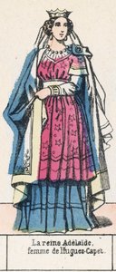 La regina Adelaide, moglie di Ugo Capeto da French School