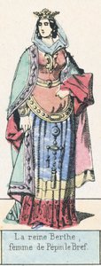 La regina Berta, moglie di Pipino il Breve da French School