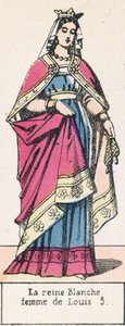 La regina Bianca, moglie di Luigi V da French School