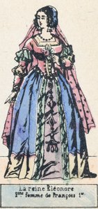 La regina Eleonora, seconda moglie di Francesco I da French School