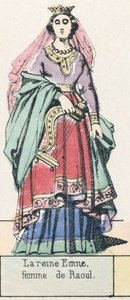 La regina Emne, moglie di Raoul da French School