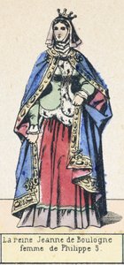 La regina Jeanne di Boulogne, moglie di Filippo V da French School