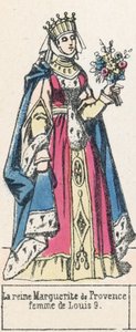 La regina Margherita di Provenza, moglie di Luigi IX da French School