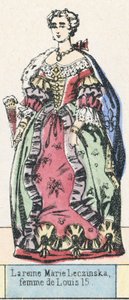La regina Maria Leszczyńska, moglie di Luigi XV da French School