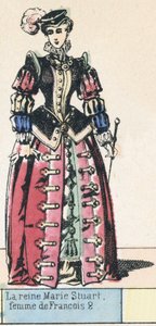 La regina Maria Stuarda, moglie di Francesco II da French School