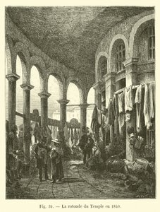 La rotonda del Tempio nel 1840 da French School