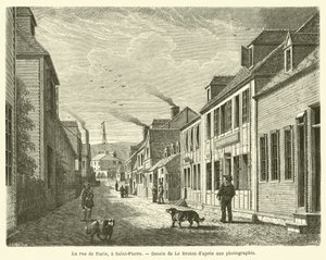 La rue de Paris, a Saint-Pierre da French School