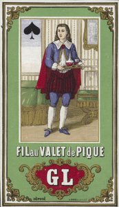 Etichetta per filo del fante di picche da French School