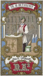 Etichetta per filo dei rivenditori da French School