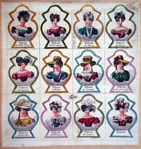 Etichette per profumi, c.1820 da French School