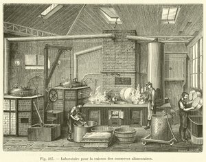 Laboratorio per la cottura delle conserve alimentari da French School
