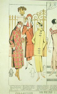 Cappotti da donna, illustrazione da 